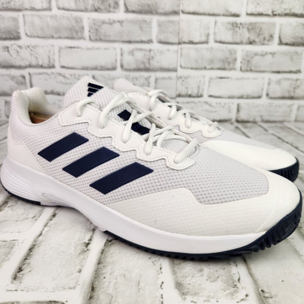 Adidas Gamecourt 2.0 Men's Size 13 White Athletic Tennis Court Sneakers HQ8809